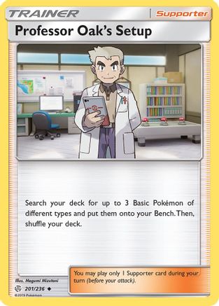 Professor Oak's Setup 201/236  SM  Cosmic Eclipse - Uncommon