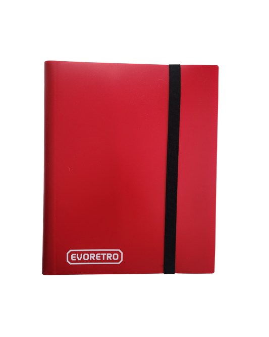 EVORETRO 9 Pocket Card Flex Portfolio - 360ct - Red