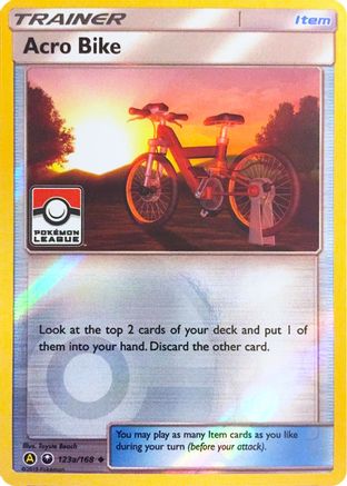 Acro Bike 123a/168  - Reverse Holofoil League & Championship Cards - Promo