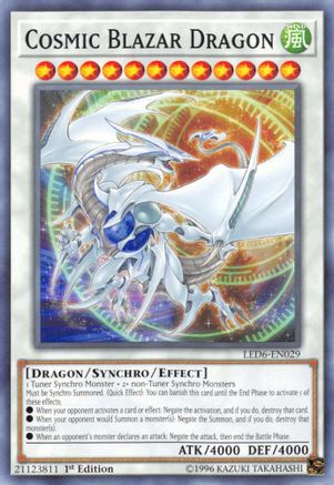 Cosmic Blazar Dragon (LED6-EN029) - Legendary Duelists: Magical Hero 1st Edition