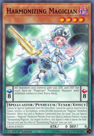 Harmonizing Magician (LED6-EN053) - Legendary Duelists: Magical Hero 1st Edition