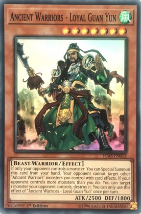 Ancient Warriors - Loyal Guan Yun (IGAS-EN012) - Ignition Assault 1st Edition