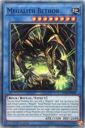 Megalith Bethor (IGAS-EN039) - Ignition Assault 1st Edition