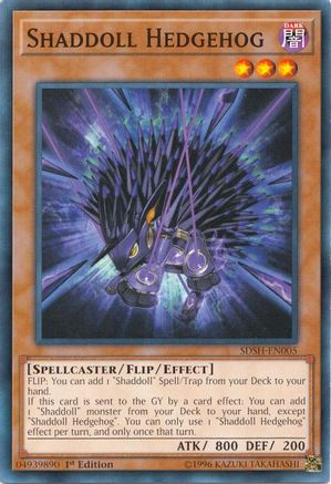 Shaddoll Hedgehog (SDSH-EN005) - Structure Deck: Shaddoll Showdown 1st Edition