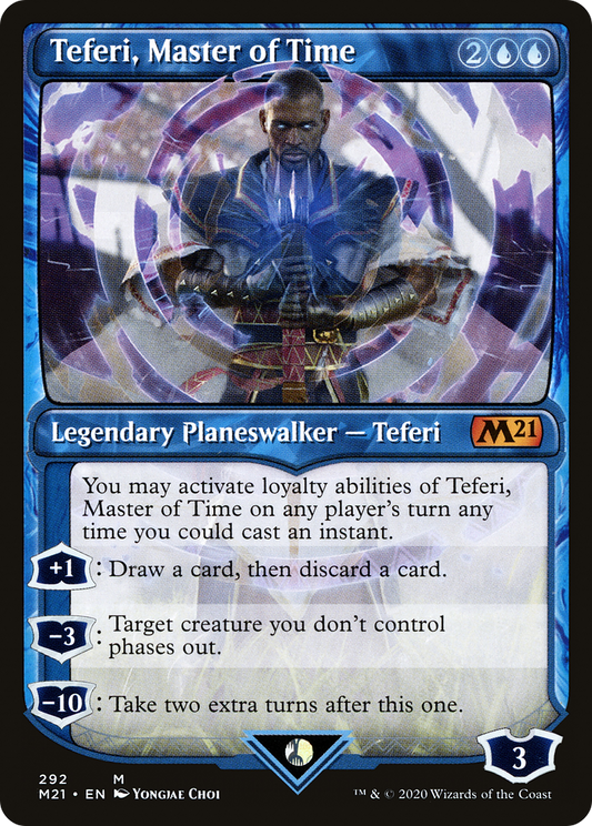 Teferi, Master of Time (M21-292) - Core Set 2021: (Showcase)