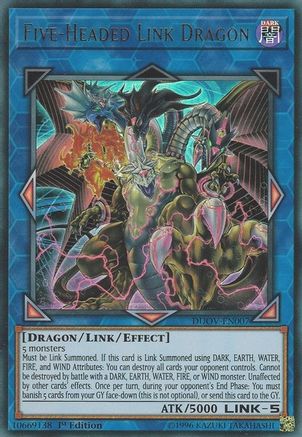 Five-Headed Link Dragon (DUOV-EN007) - Duel Overload 1st Edition