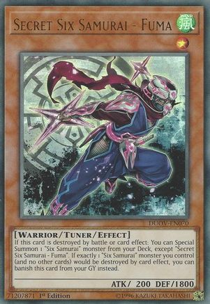 Secret Six Samurai - Fuma (DUOV-EN070) - Duel Overload 1st Edition