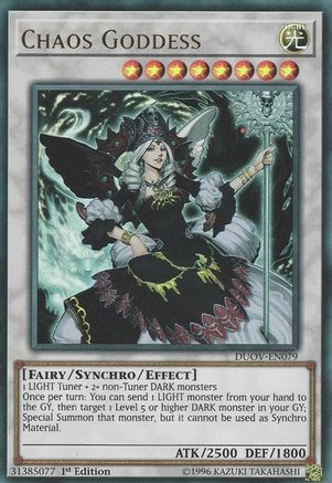 Chaos Goddess (DUOV-EN079) - Duel Overload 1st Edition