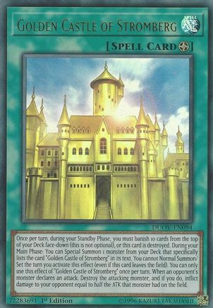 Golden Castle of Stromberg (DUOV-EN094) - Duel Overload 1st Edition