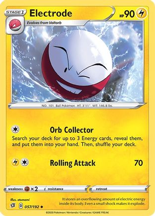 Electrode 057  SWSH02 Rebel Clash - Uncommon
