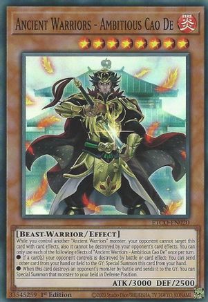 Ancient Warriors - Ambitious Cao De (ETCO-EN020) - Eternity Code 1st Edition