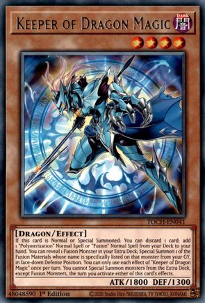 Keeper of Dragon Magic (TOCH-EN041) - Toon Chaos 1st Edition