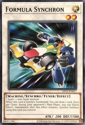 Formula Synchron (OP13-EN017) - OTS Tournament Pack 13 Unlimited