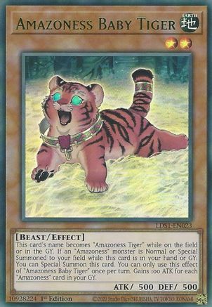 Amazoness Baby Tiger (Green) (LDS1-EN023) - Legendary Duelists: Season 1 1st Edition