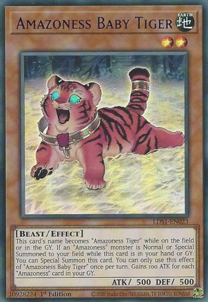 Amazoness Baby Tiger (Purple) (LDS1-EN023) - Legendary Duelists: Season 1 1st Edition