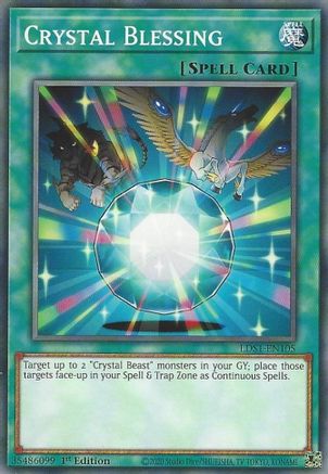 Crystal Blessing (LDS1-EN105) - Legendary Duelists: Season 1 1st Edition