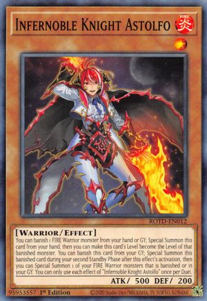 Infernoble Knight Astolfo (ROTD-EN012) - Rise of the Duelist 1st Edition