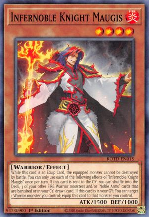 Infernoble Knight Maugis (ROTD-EN015) - Rise of the Duelist 1st Edition