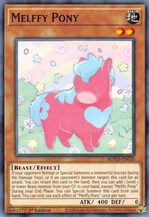 Melffy Pony (ROTD-EN020) - Rise of the Duelist 1st Edition