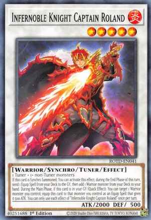 Infernoble Knight Captain Roland (ROTD-EN041) - Rise of the Duelist 1st Edition