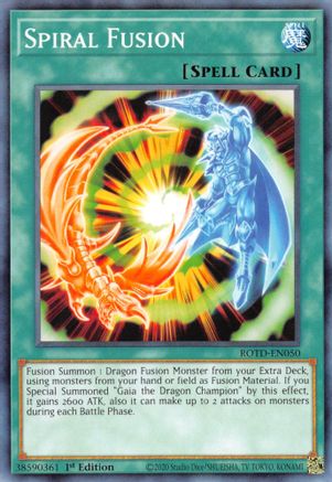 Spiral Fusion (ROTD-EN050) - Rise of the Duelist 1st Edition