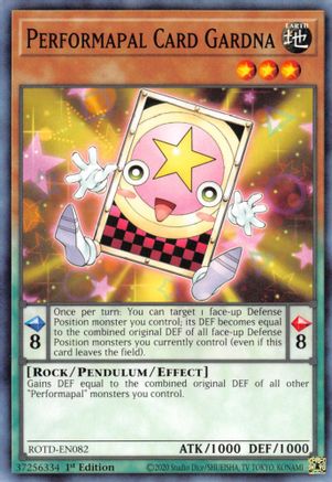 Performapal Card Gardna (ROTD-EN082) - Rise of the Duelist 1st Edition