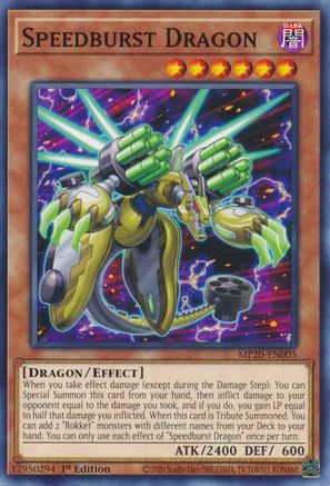 Speedburst Dragon (MP20-EN005) - 2020 Tin of Lost Memories 1st Edition