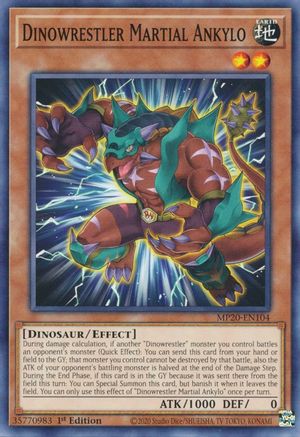 Dinowrestler Martial Ankylo (MP20-EN104) - 2020 Tin of Lost Memories 1st Edition