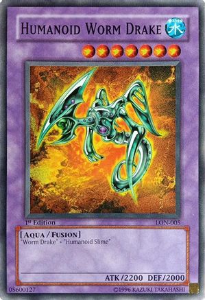 Humanoid Worm Drake (LON-005) - Labyrinth of Nightmare Unlimited