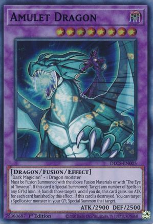 Amulet Dragon (Blue) (DLCS-EN005) - Dragons of Legend: The Complete Series 1st Edition