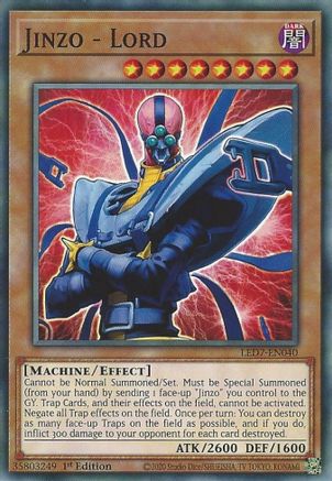 Jinzo - Lord (LED7-EN040) - Legendary Duelists: Rage of Ra 1st Edition