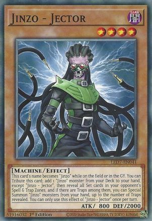 Jinzo - Jector (LED7-EN041) - Legendary Duelists: Rage of Ra 1st Edition