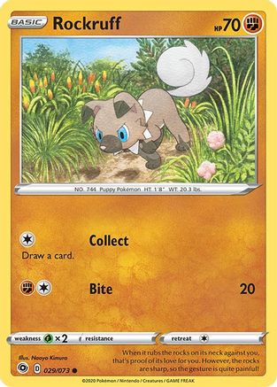 Rockruff 029/73  Champions Path - Common