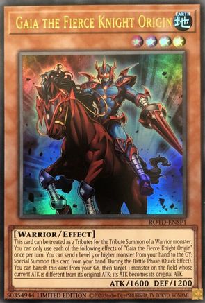Gaia the Fierce Knight Origin (ROTD-ENSP1) - Rise of the Duelist Limited