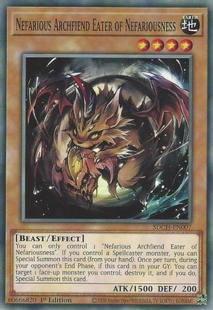 Nefarious Archfiend Eater of Nefariousness (SDCH-EN007) - Structure Deck: Spirit Charmers 1st Edition