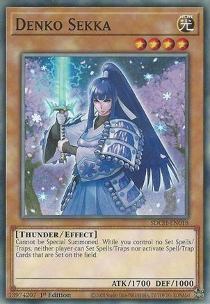 Denko Sekka (SDCH-EN018) - Structure Deck: Spirit Charmers 1st Edition