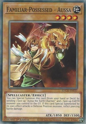 Familiar-Possessed - Aussa (SDCH-EN037) - Structure Deck: Spirit Charmers 1st Edition
