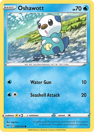 Oshawott 033/185  SWSH04 Vivid Voltage - Common