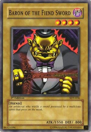 Baron of the Fiend Sword (SDY-036) - Starter Deck: Yugi Unlimited