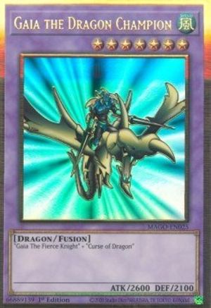 Gaia the Dragon Champion (MAGO-EN025) - Maximum Gold 1st Edition