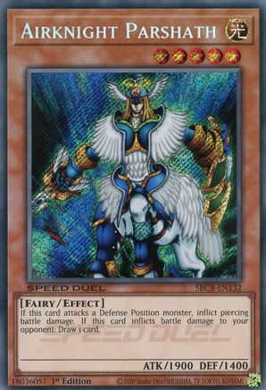 Airknight Parshath (Secret) (SBCB-EN132) - Speed Duel: Battle City Box 1st Edition