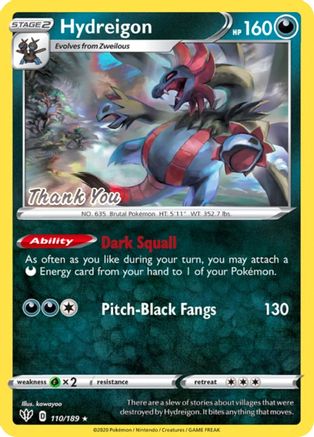 Hydreigon 110/189  - Reverse Holofoil Miscellaneous Cards & Products - Promo