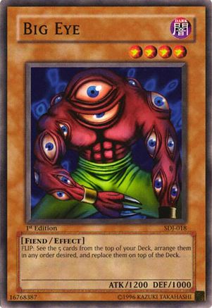 Big Eye (SDJ-018) - Starter Deck: Joey 1st Edition