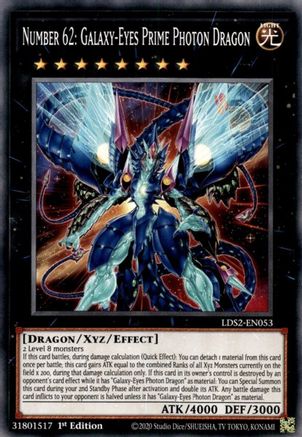 Number 62: Galaxy-Eyes Prime Photon Dragon (LDS2-EN053) - Legendary Duelists: Season 2 1st Edition