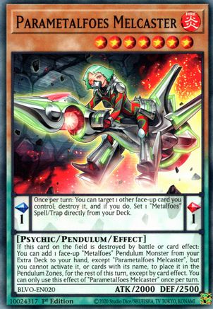 Parametalfoes Melcaster (BLVO-EN020) - Blazing Vortex 1st Edition