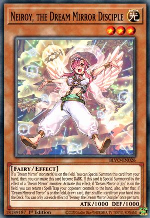 Neiroy, the Dream Mirror Disciple (BLVO-EN026) - Blazing Vortex 1st Edition