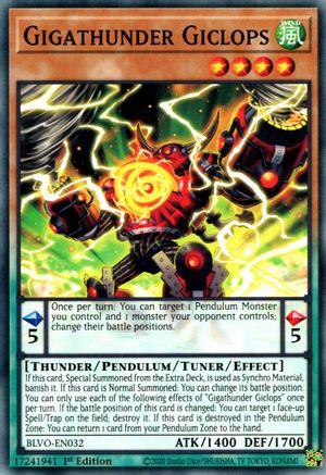 Gigathunder Giclops (BLVO-EN032) - Blazing Vortex 1st Edition