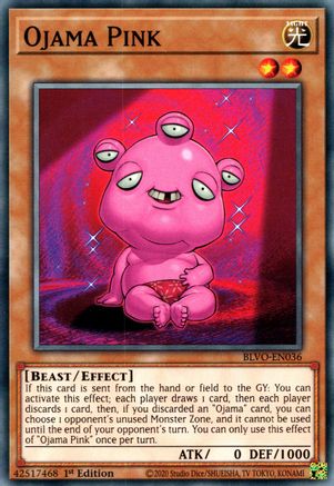 Ojama Pink (BLVO-EN036) - Blazing Vortex 1st Edition