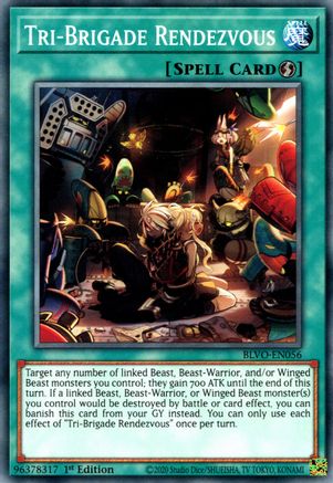 Tri-Brigade Rendezvous (BLVO-EN056) - Blazing Vortex 1st Edition