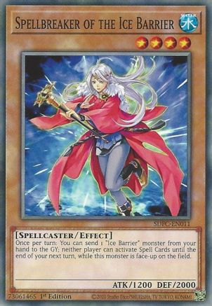 Spellbreaker of the Ice Barrier (SDFC-EN011) - Structure Deck: Freezing Chains 1st Edition